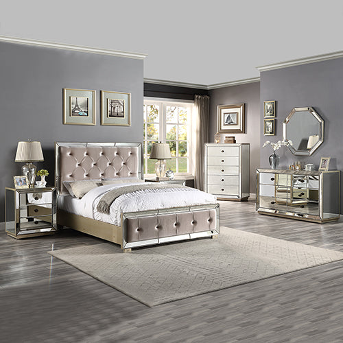 Eloise 5pcs Bedroom Suite - Queen - Beige