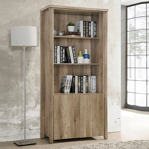 Bernice Open Book Case - Oak