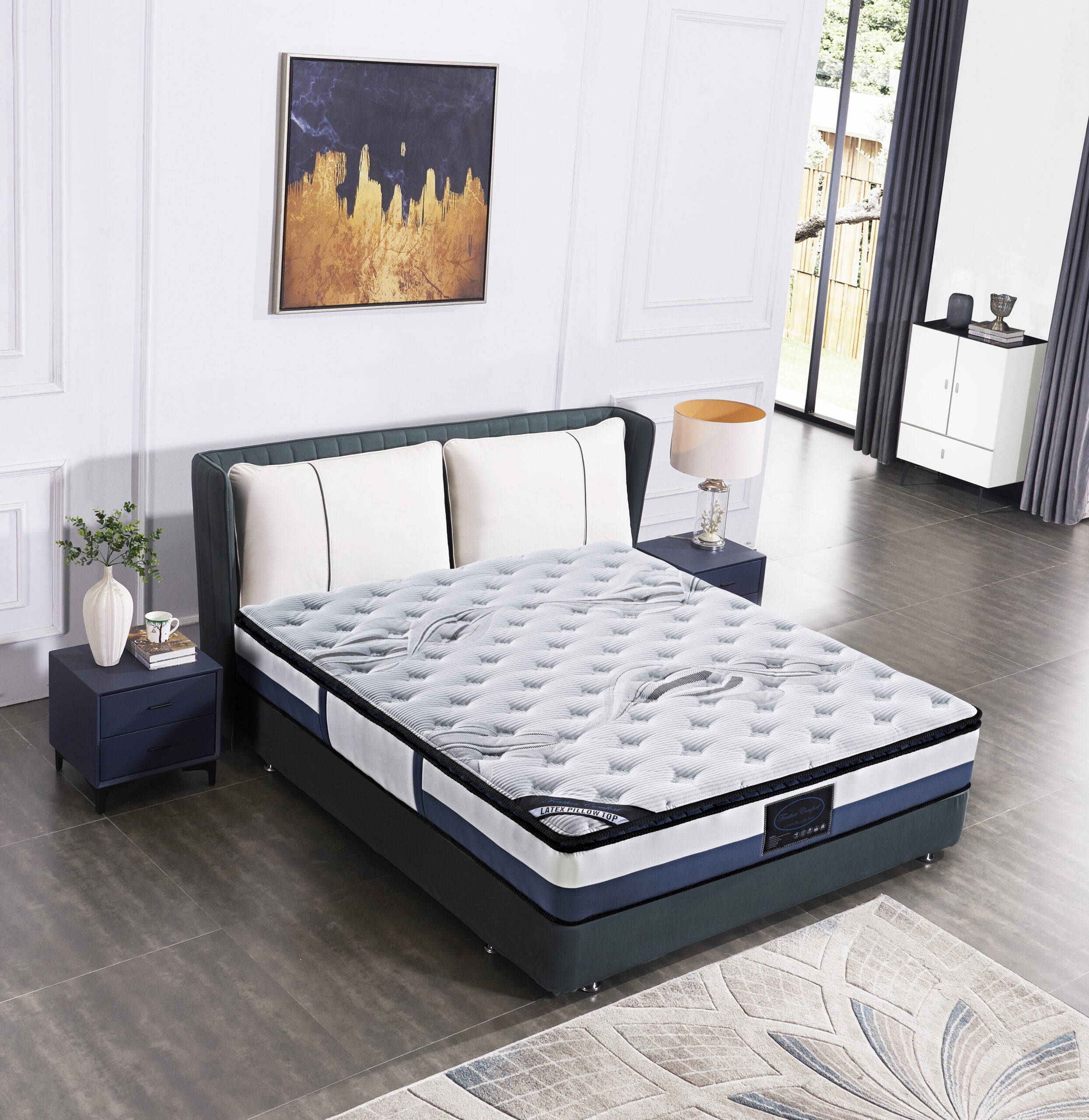 New Latex Pillowtop Rolled up Mattress Single