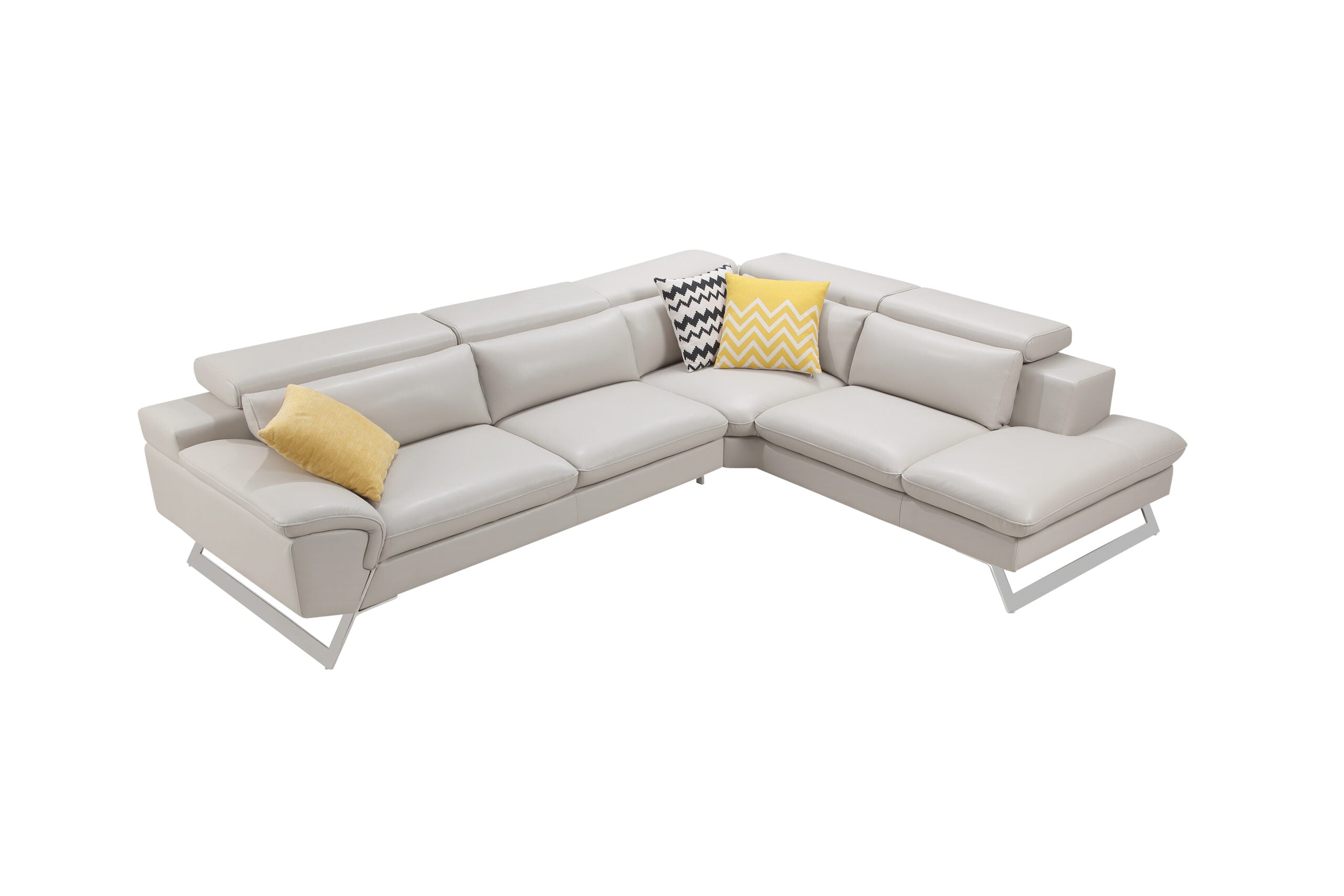 Mattie 5 Seater Corner Sofa with Chaise - Cream