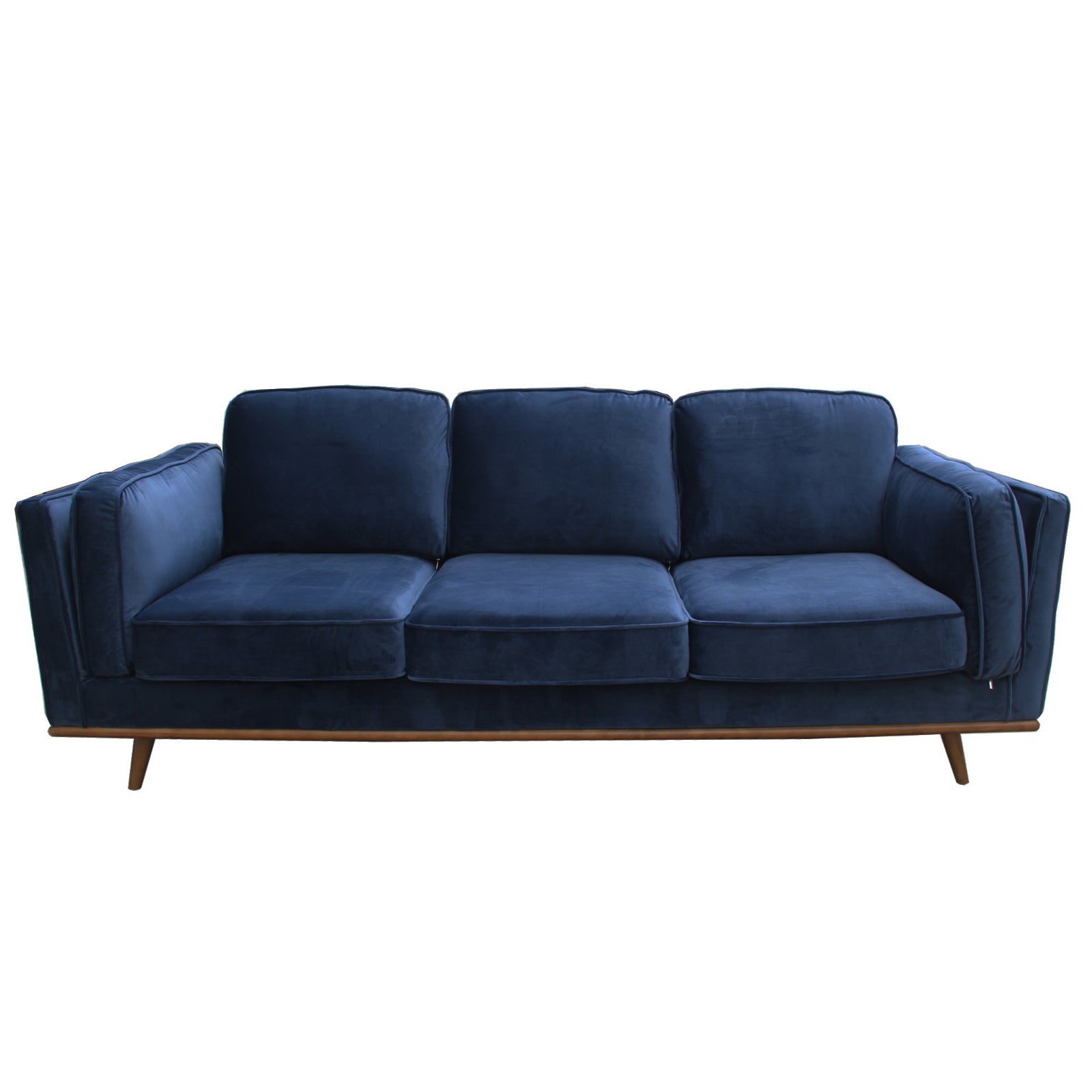 Ysabelle Sofa Fabric 3 Seater Blue