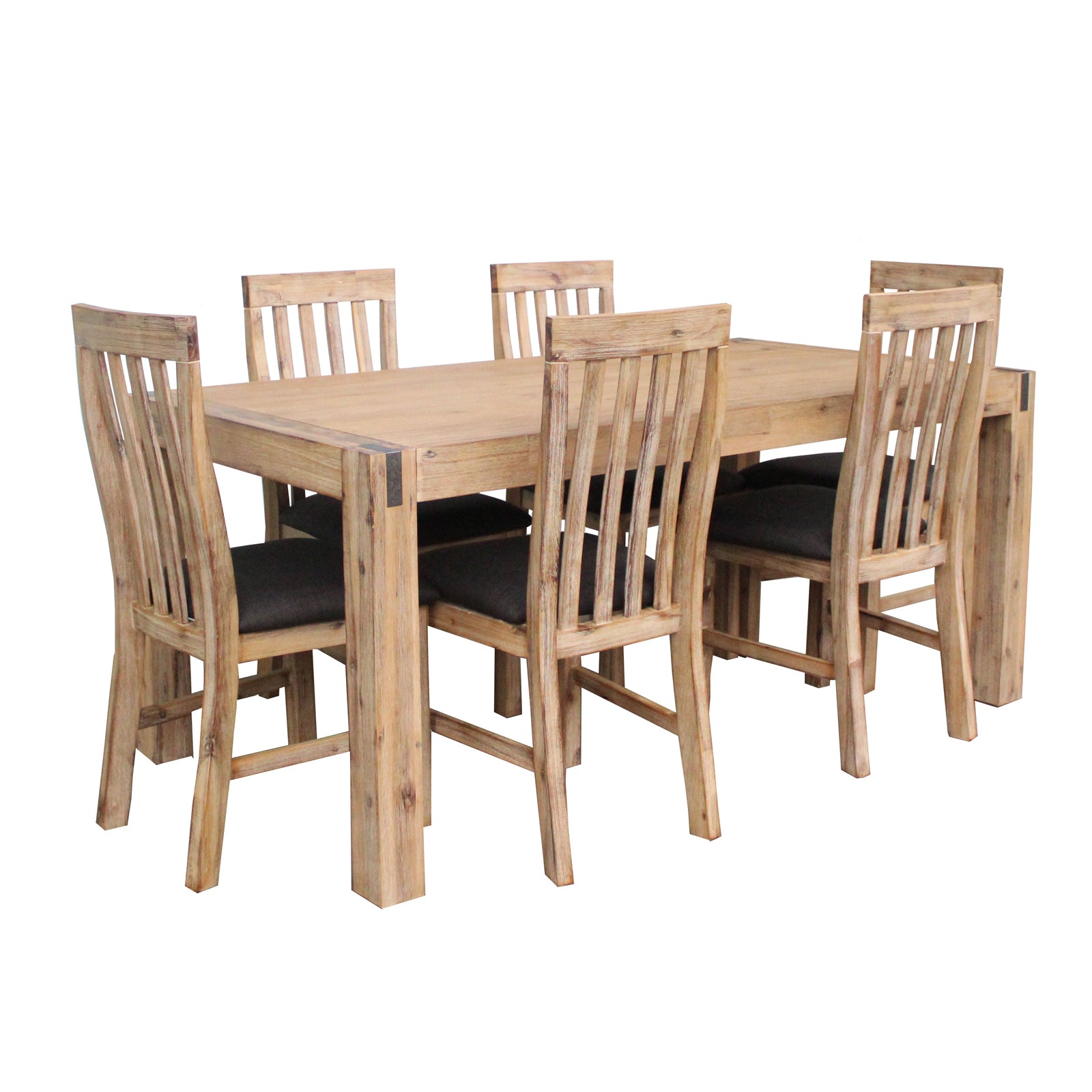 Noor 7 Pieces Dining Set - Oak