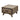 Shannon Lamp Table - Silver Brush
