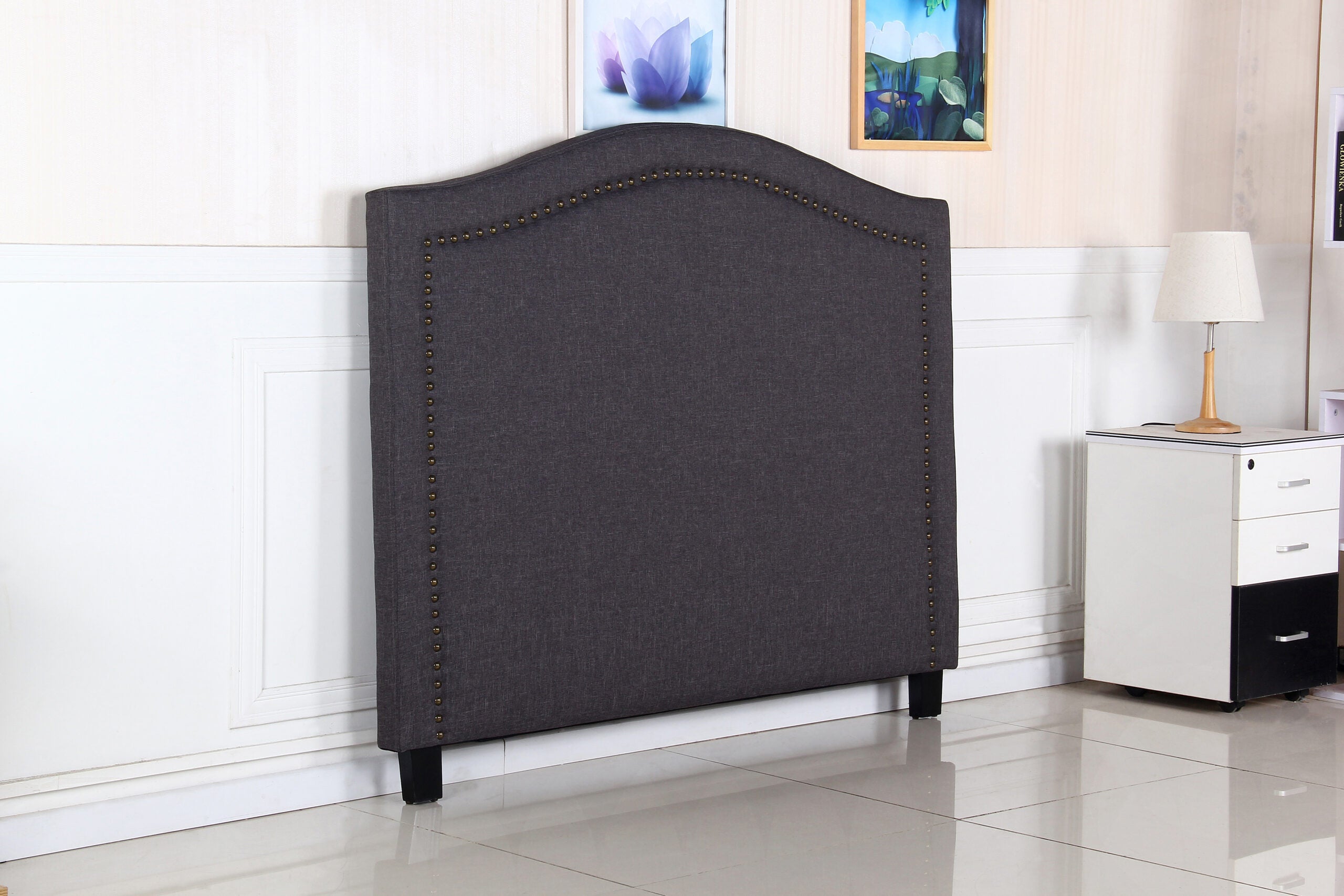 Corey Headboard - Queen - Charcoal