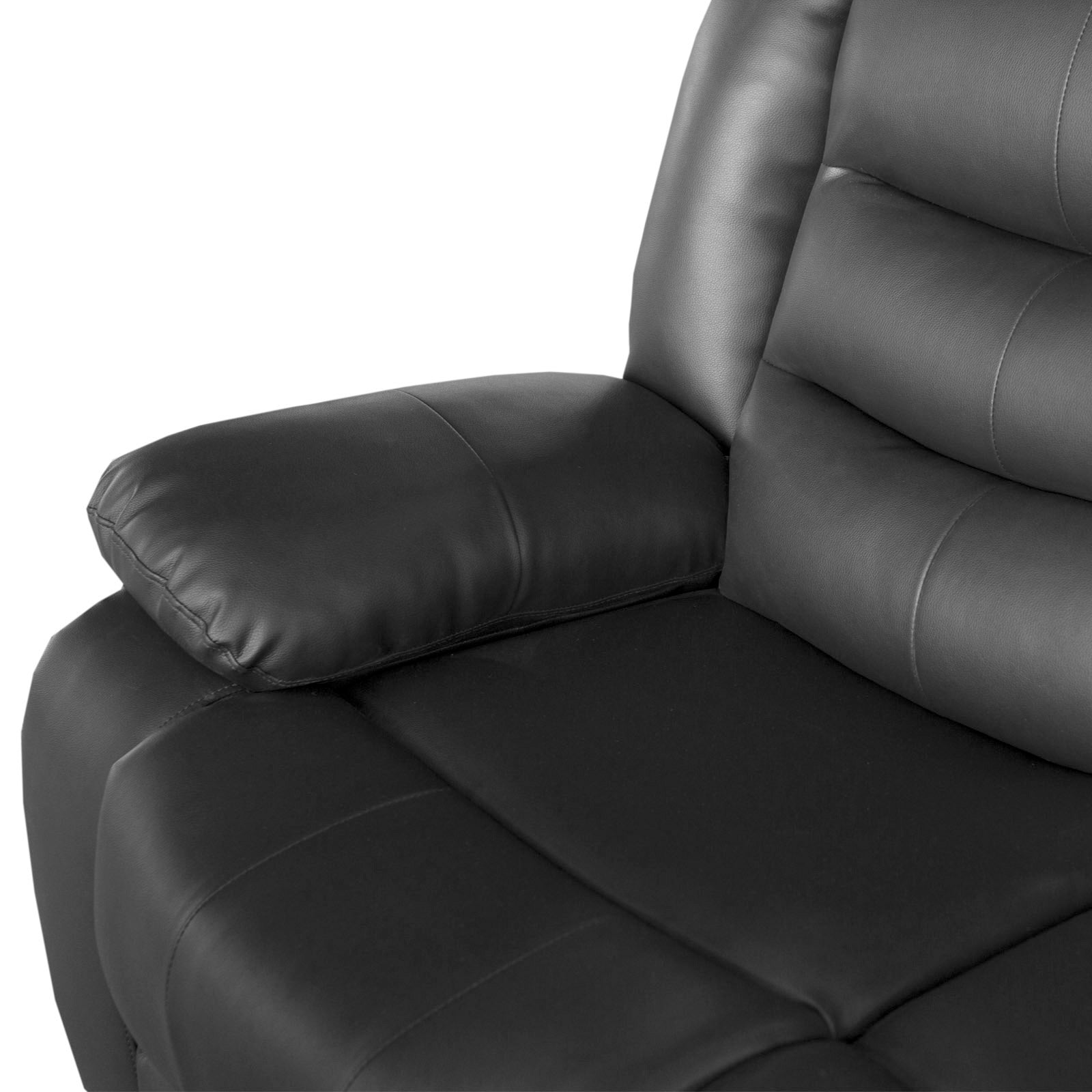 Flynn Recliner Pu Leather 1R Black