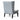 Mercer Velvet Lounge Wingback Chair in Light Texture Grey