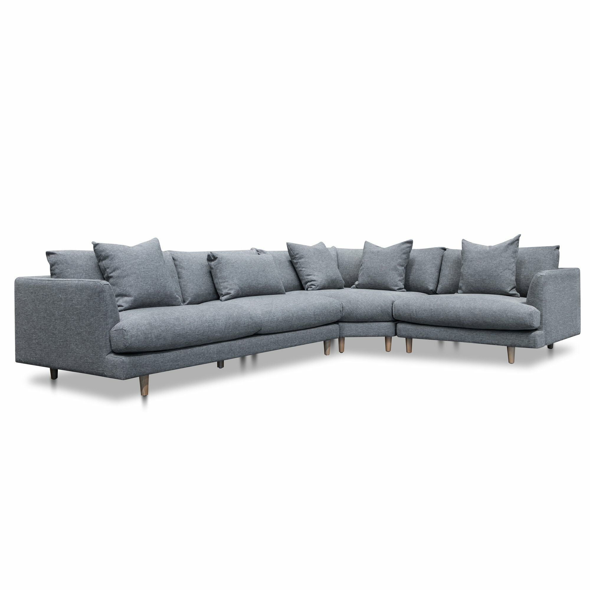 Della Right Return Modular Sofa - Graphite Grey