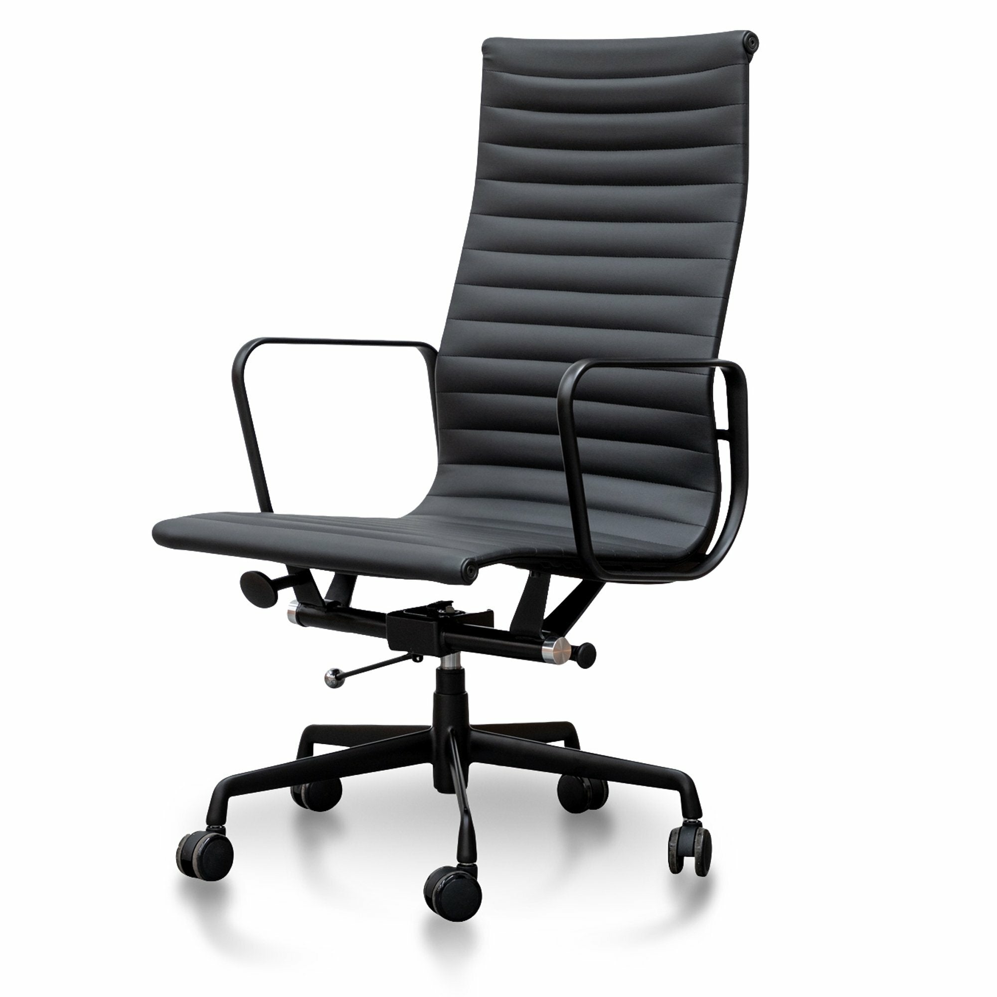 Floyd - Executive Leather Office Chair - Full Black