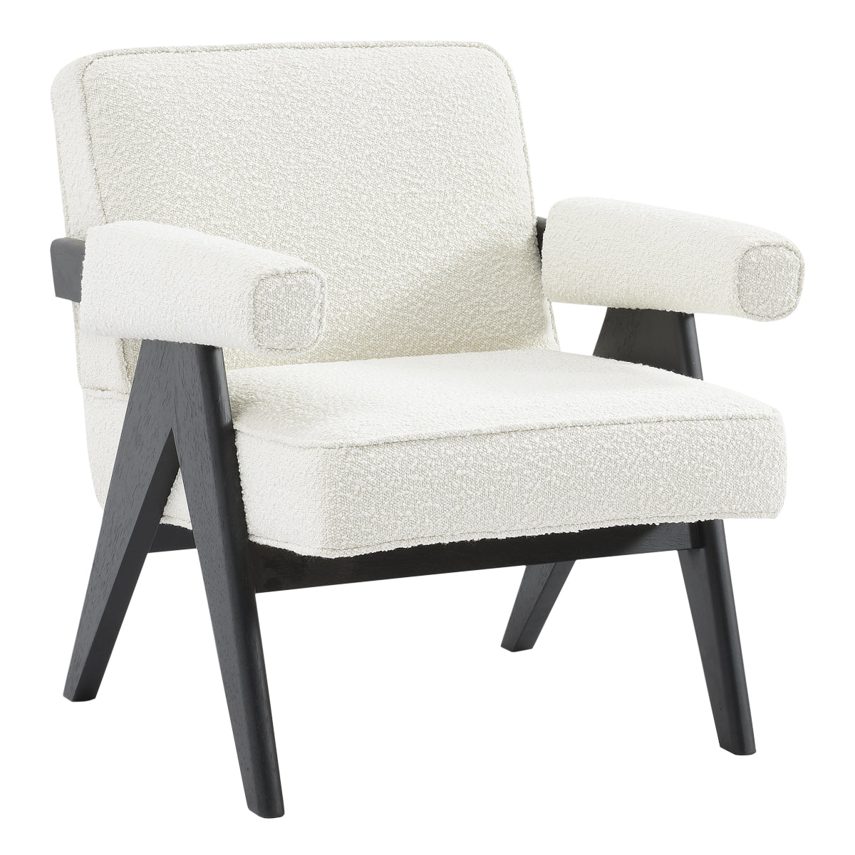 Ambrose Arm Chair - White Boucle
