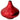 Large Squat Lacquer Vase - Red