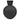 Noir Round Décor Vase Small - Black
