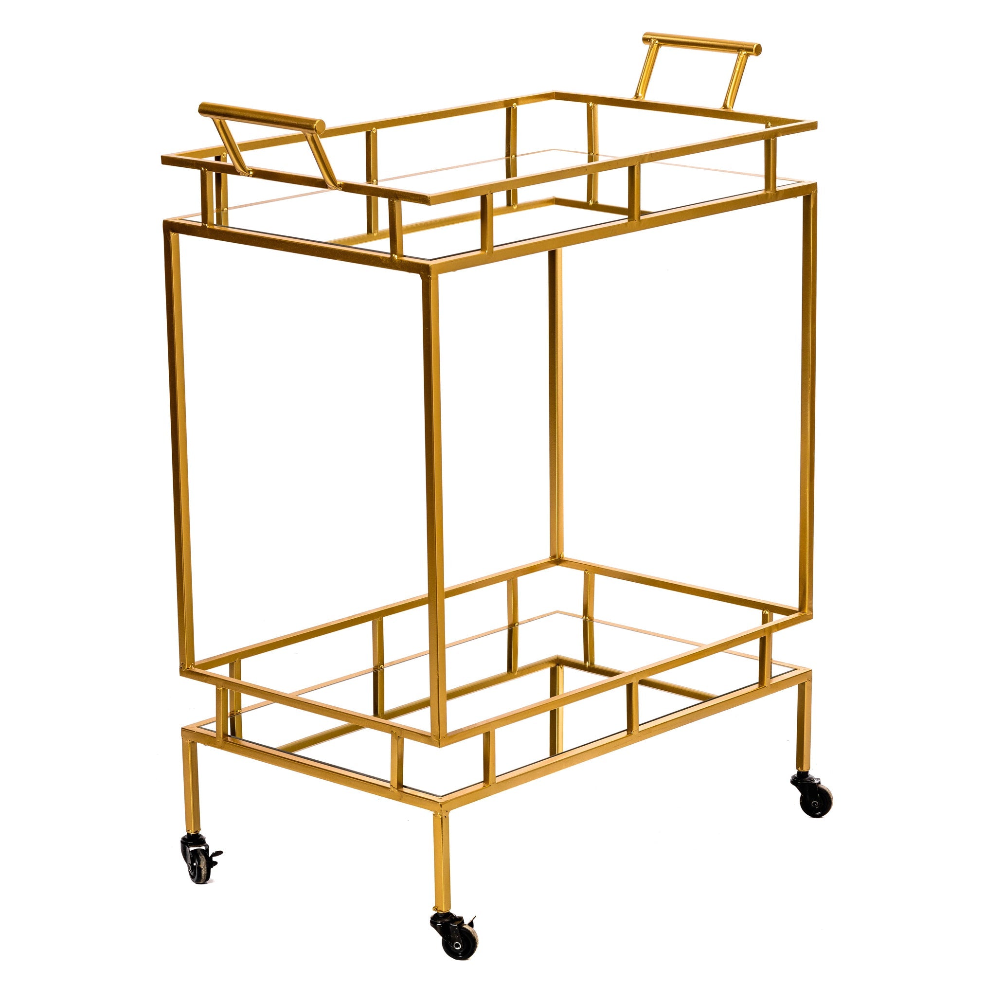 Imperial Metal Two Tier Trolley - Gold