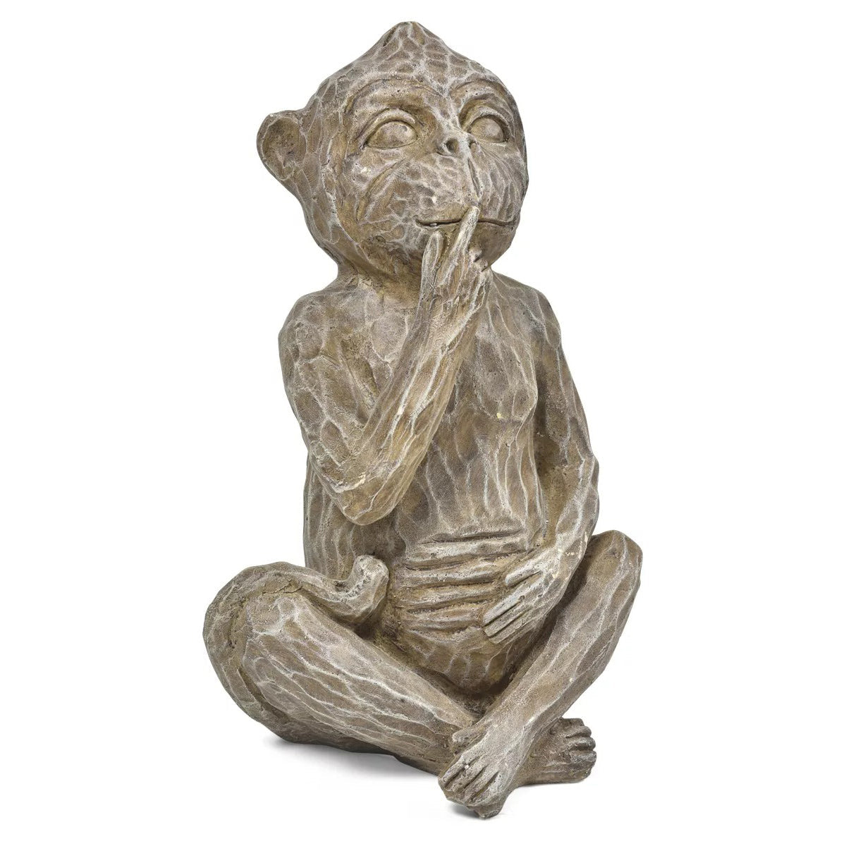 Speak No Wise Polyresin Monkey Statue - Beige