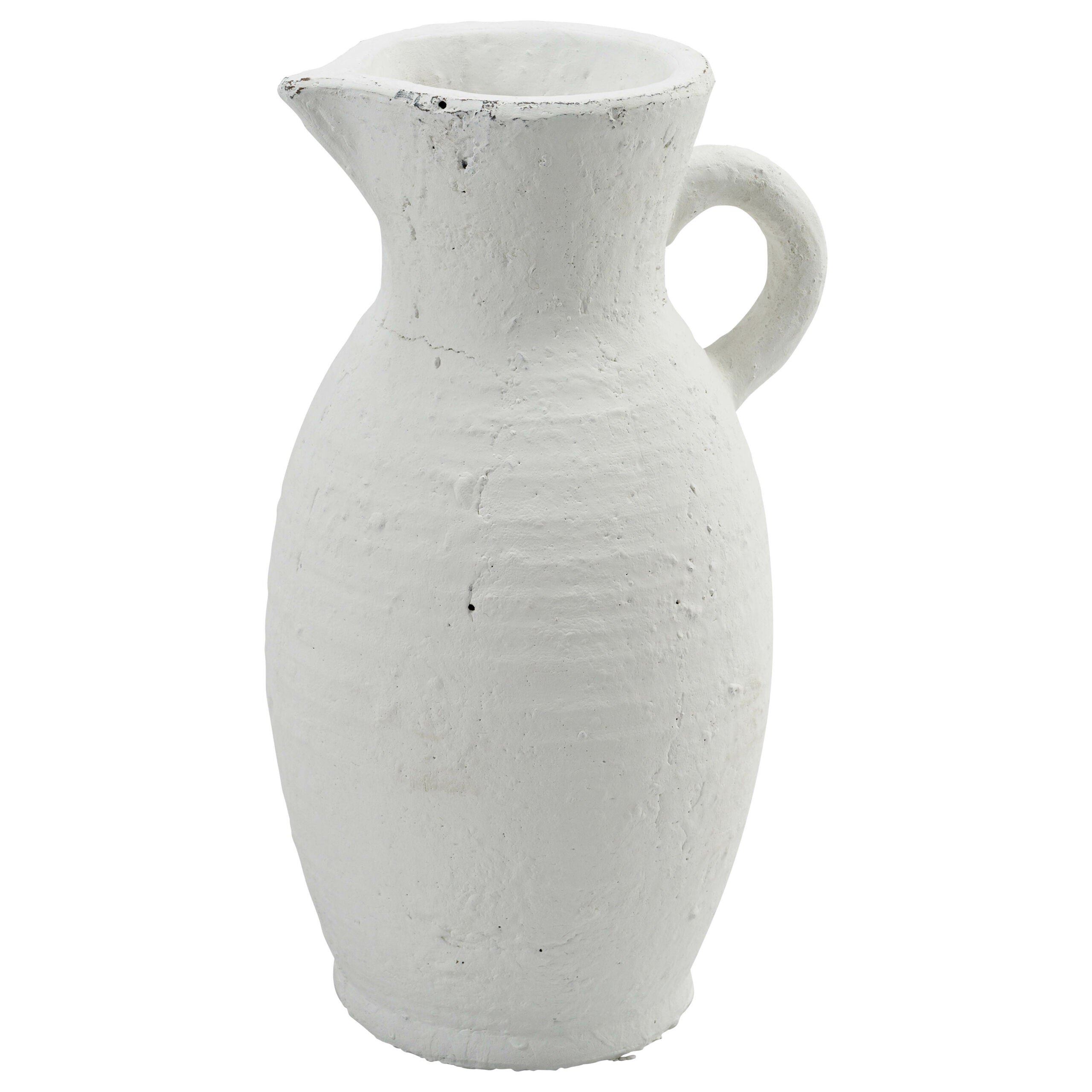 Noosa Medium Pitcher Vase - White