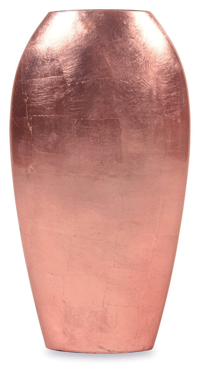 Vase Tall Flat Medium - Pink Gloss