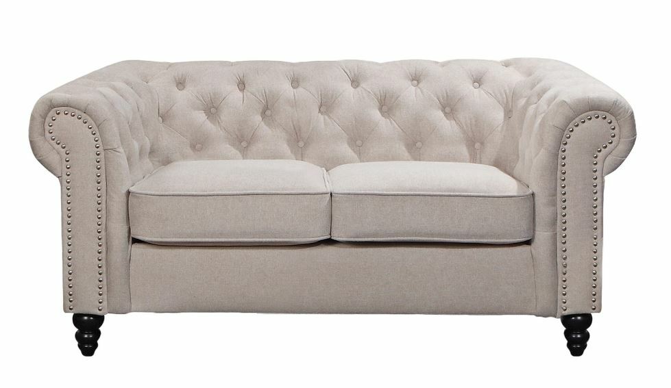 Carville 2 Seater Fabric Chesterfield Sofa