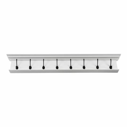 Halifax Hampton Style Hook Coat Rack White - Main Image