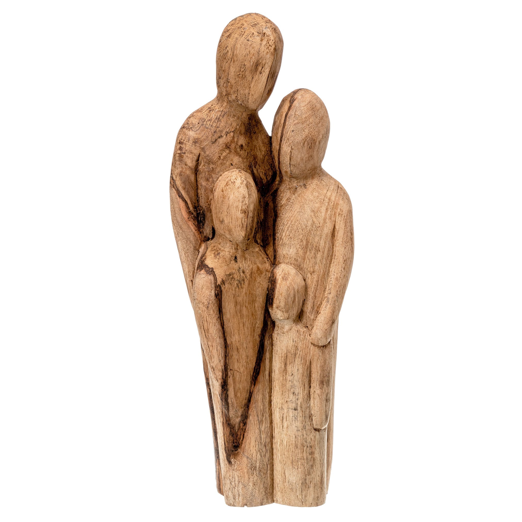 Wooden Carved Family