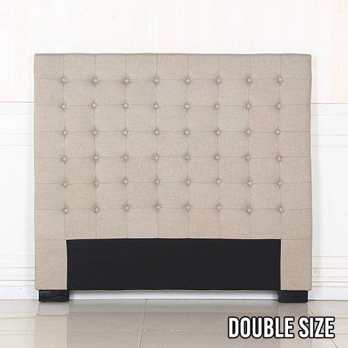 Calyx Headboard - Double - Beige