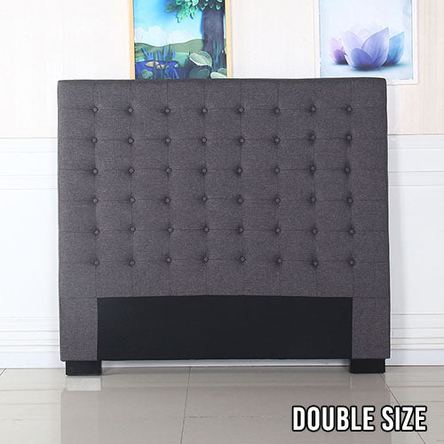 Calyx Headboard - Double - Charcoal