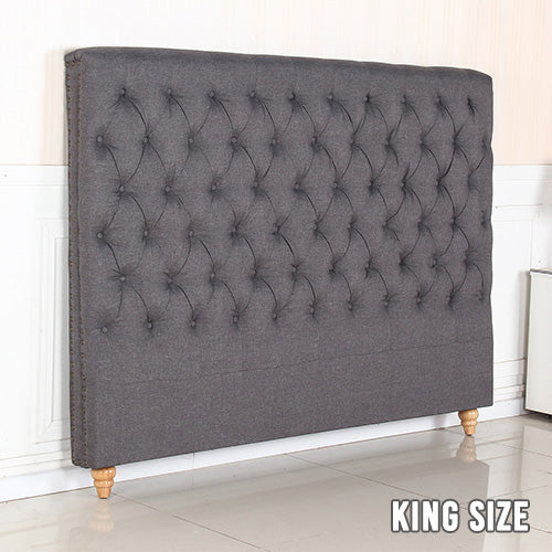Saira Headboard - King - Charcoal