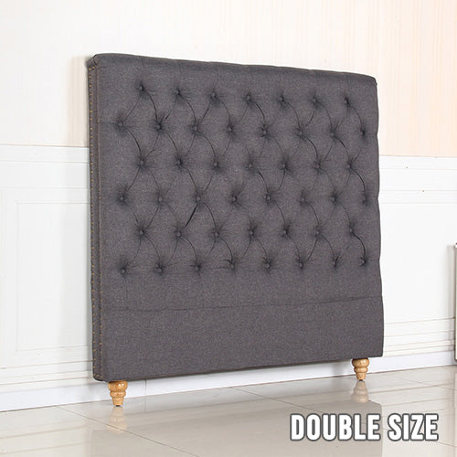 Saira Headboard Double Size Charcoal