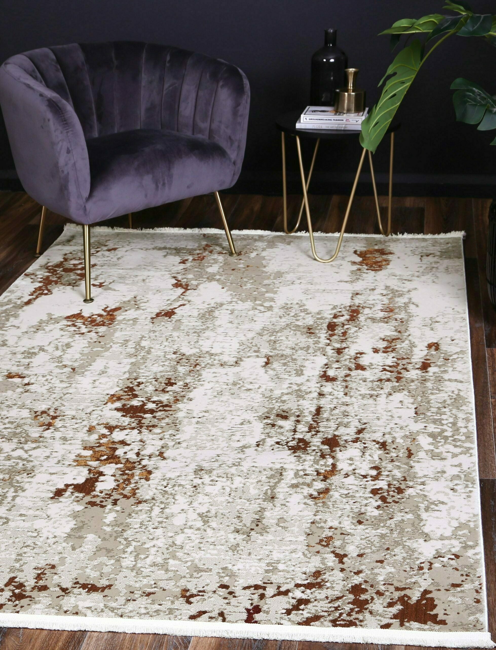 Cordelia One Modern Beige Terracotta Rug 160x230cm