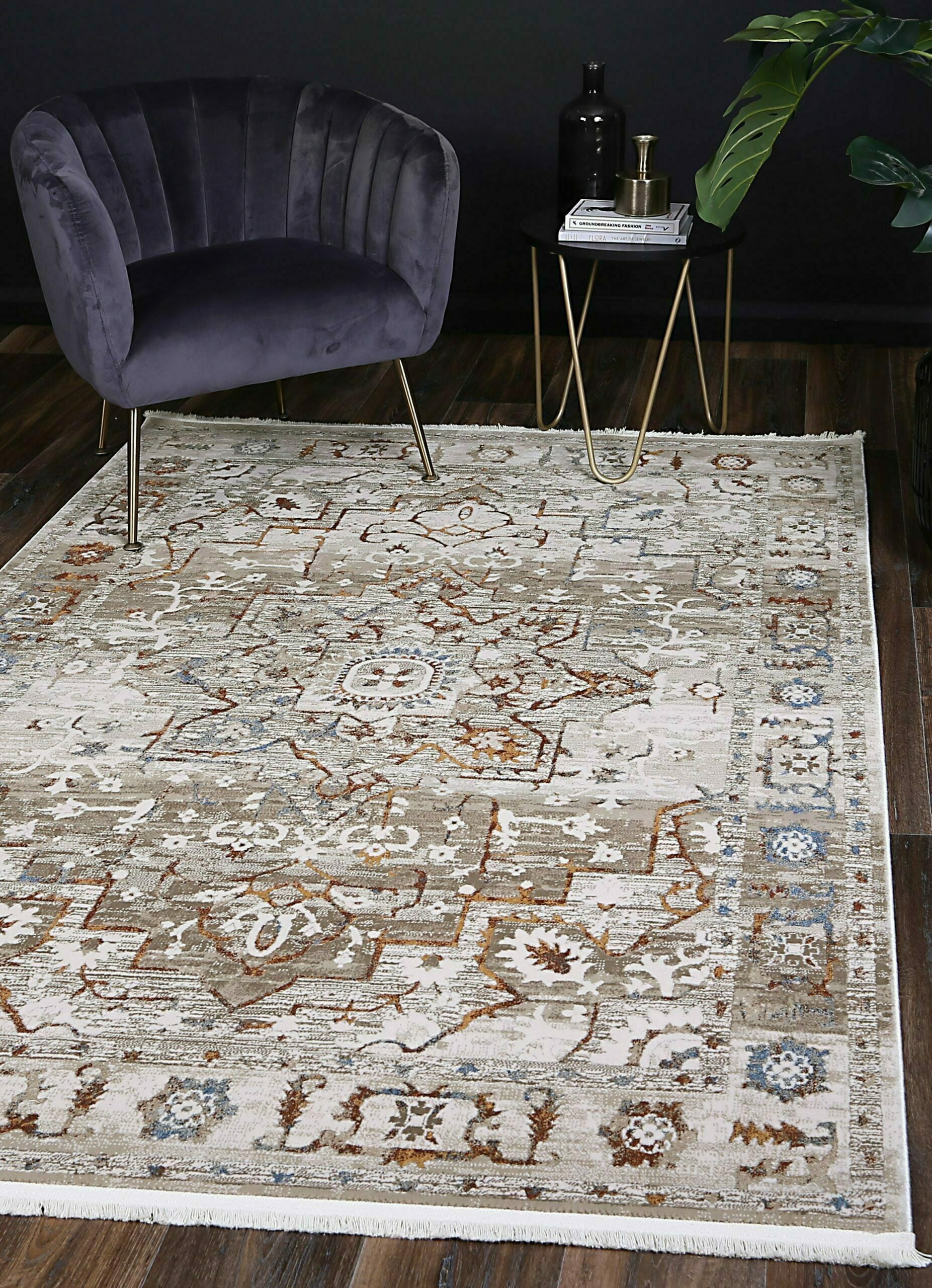 Cordelia Medalion Beige Multi Rug 160x230cm