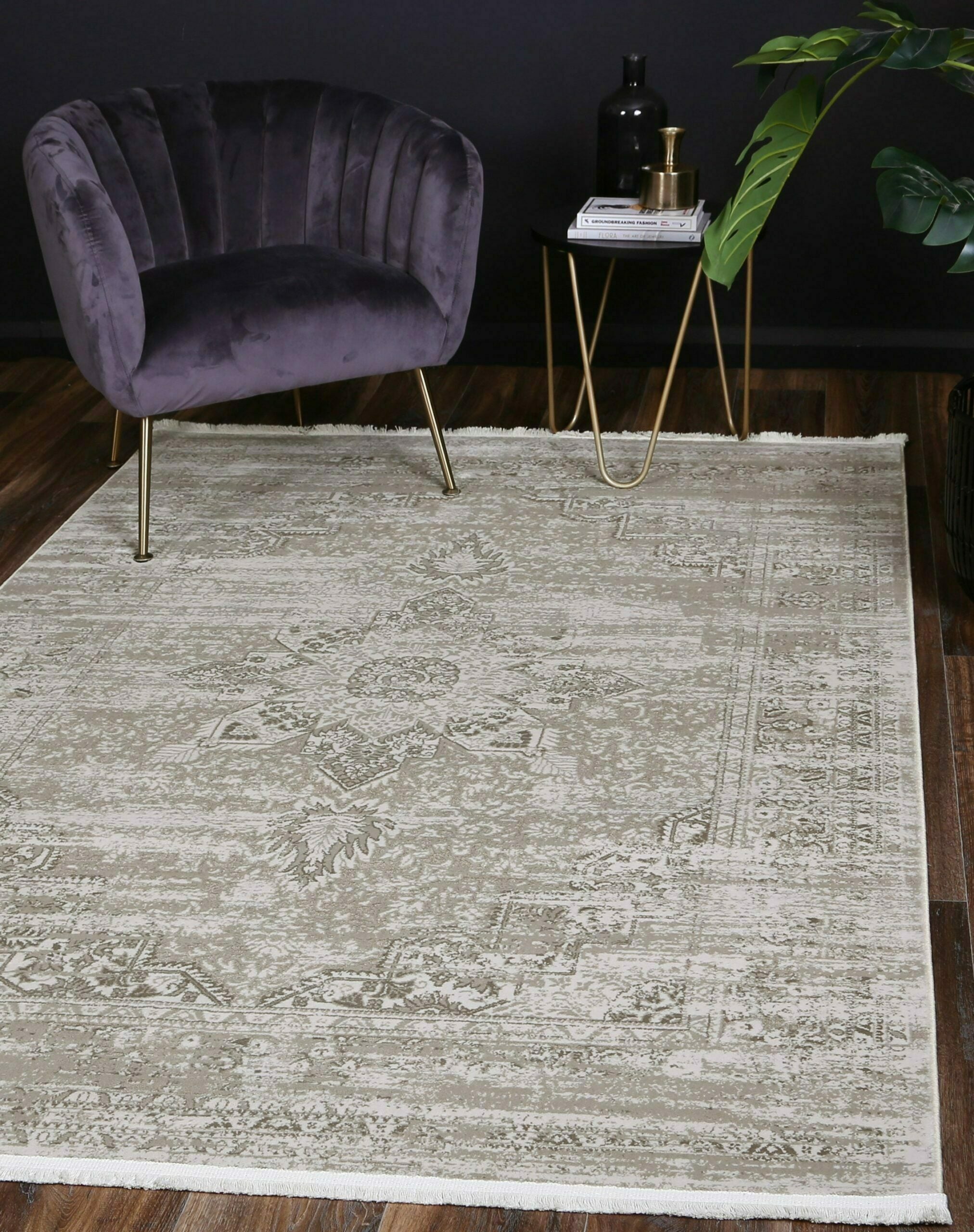 Cordelia Medalion Beige Rug 160x230cm