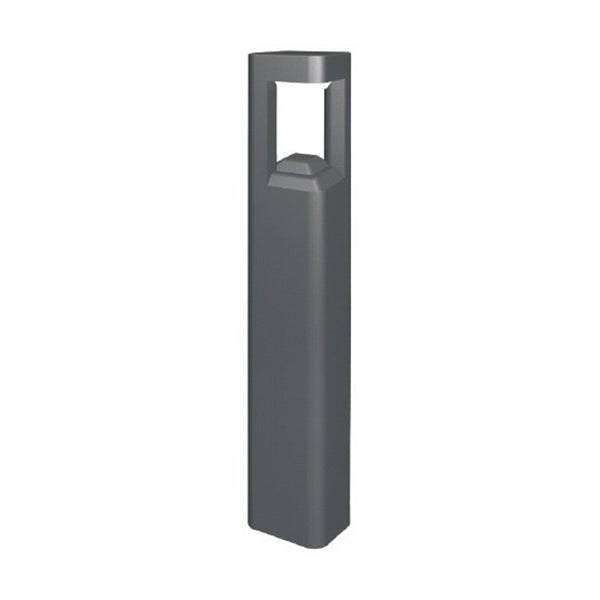 Bollard Light 7W Square Grey 3000K IP54 H800mm 193LM