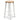 James 65cm Natural Timber Seat Bar Stool - White Frame (Set of 2)