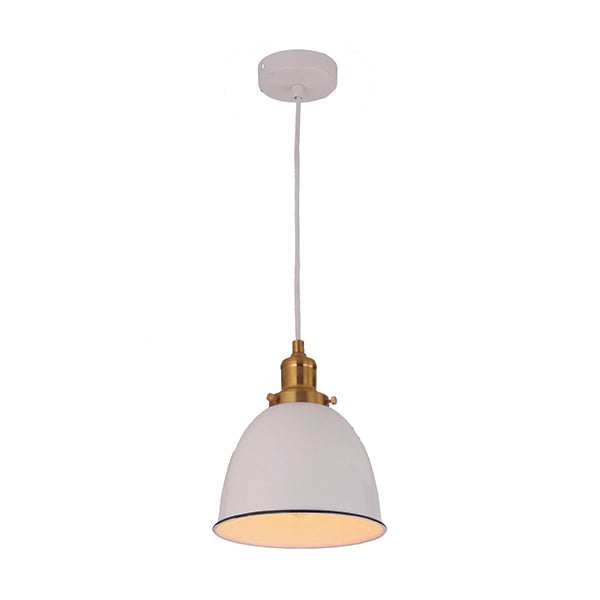 Pendant Light ES 40W White Ellipse OD205mmxL235mm