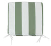 Olive Stripe Chairpad 42x42cm