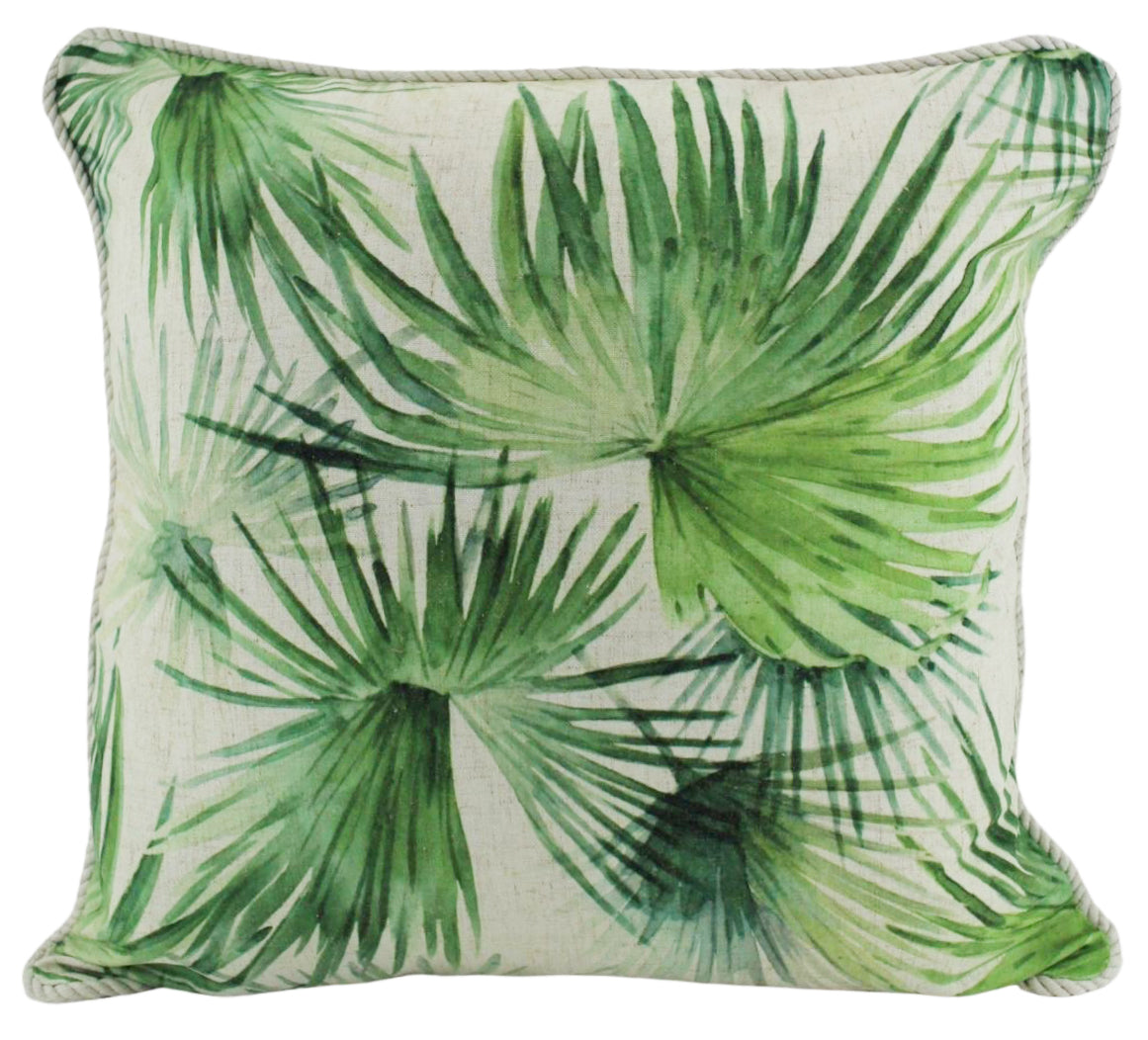 Under Palms Linen Cushion 50x50cm
