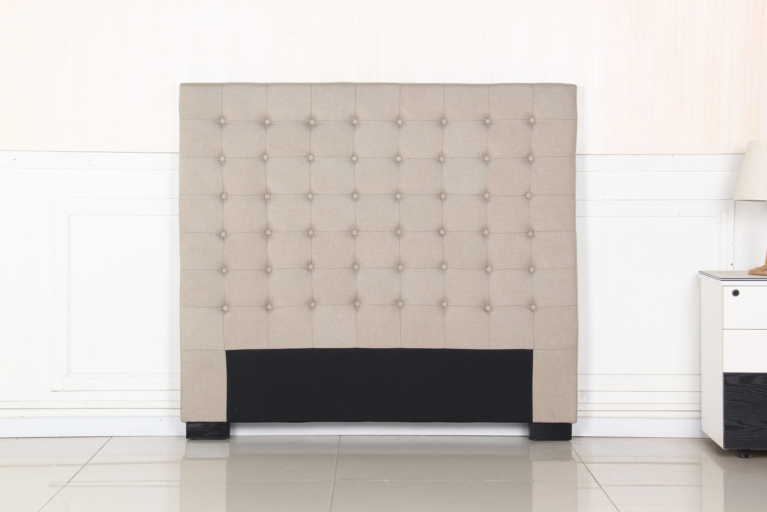 Calyx Headboard - Double - Beige