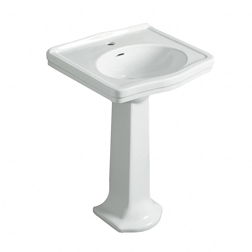 Claremont 58x45 Basin & Pedestal - 3TH