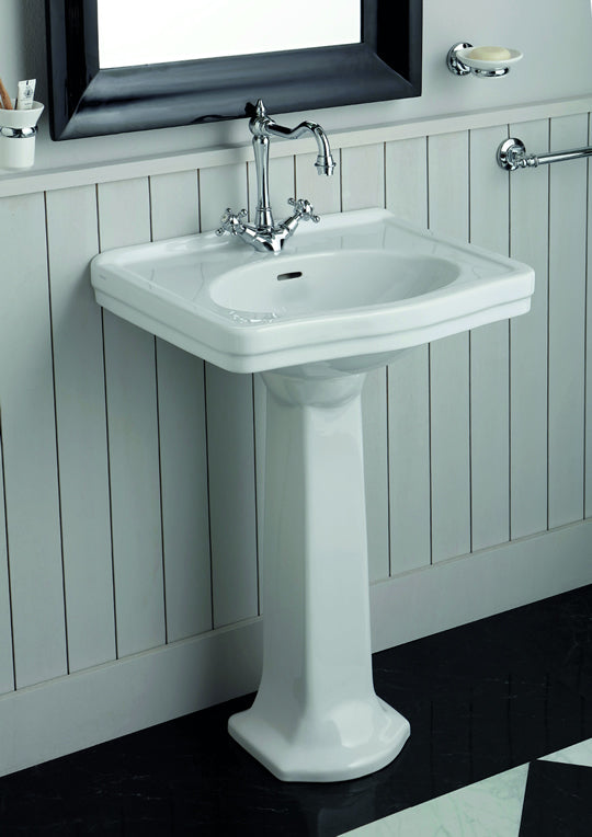 Claremont 58x45 Basin & Pedestal - 3TH