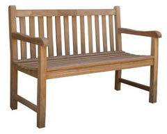 Classic Solid Teak Outdoor Bench - 1200mm