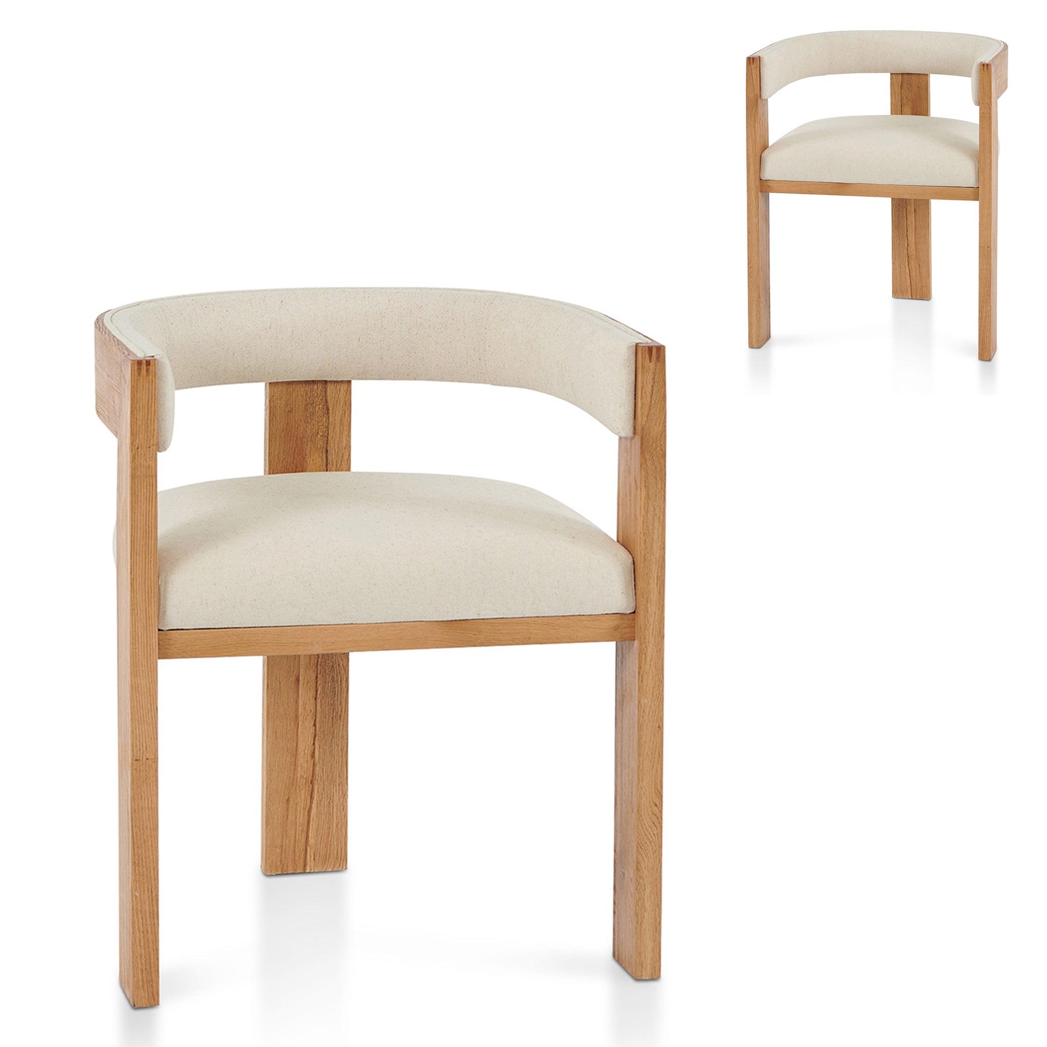 Miles Dining Chair - Light Beige (Set of 2)