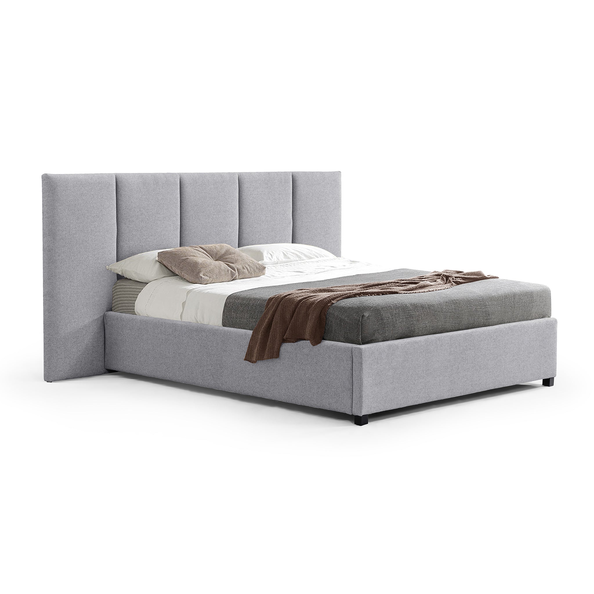 Amado Queen Sized Bed Frame - Spec Grey