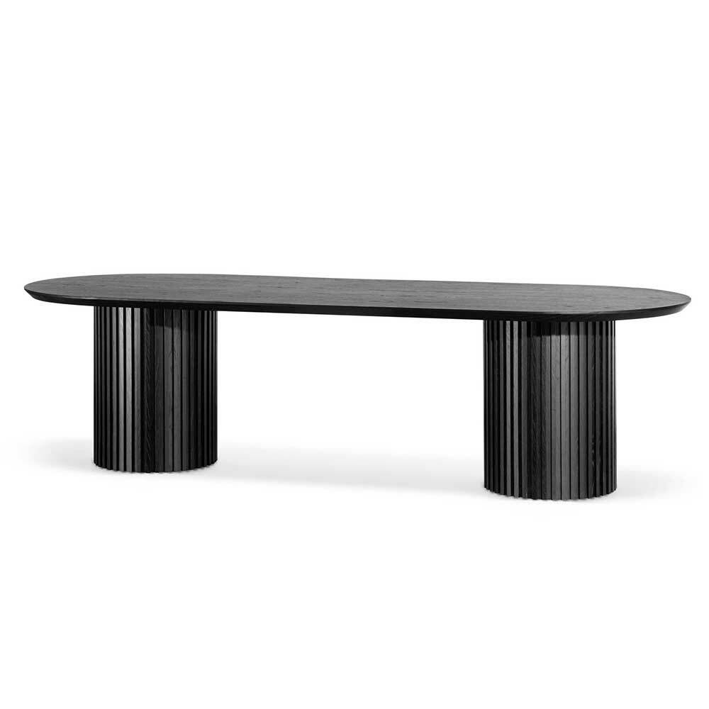 Marty 2.8m Wooden Dining Table - Black