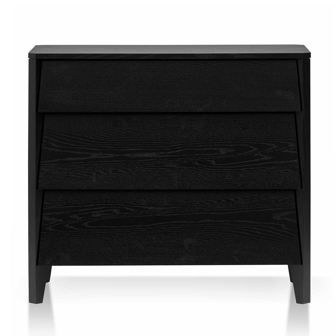 Macias 3 Drawers Dresser Unit - Black Oak