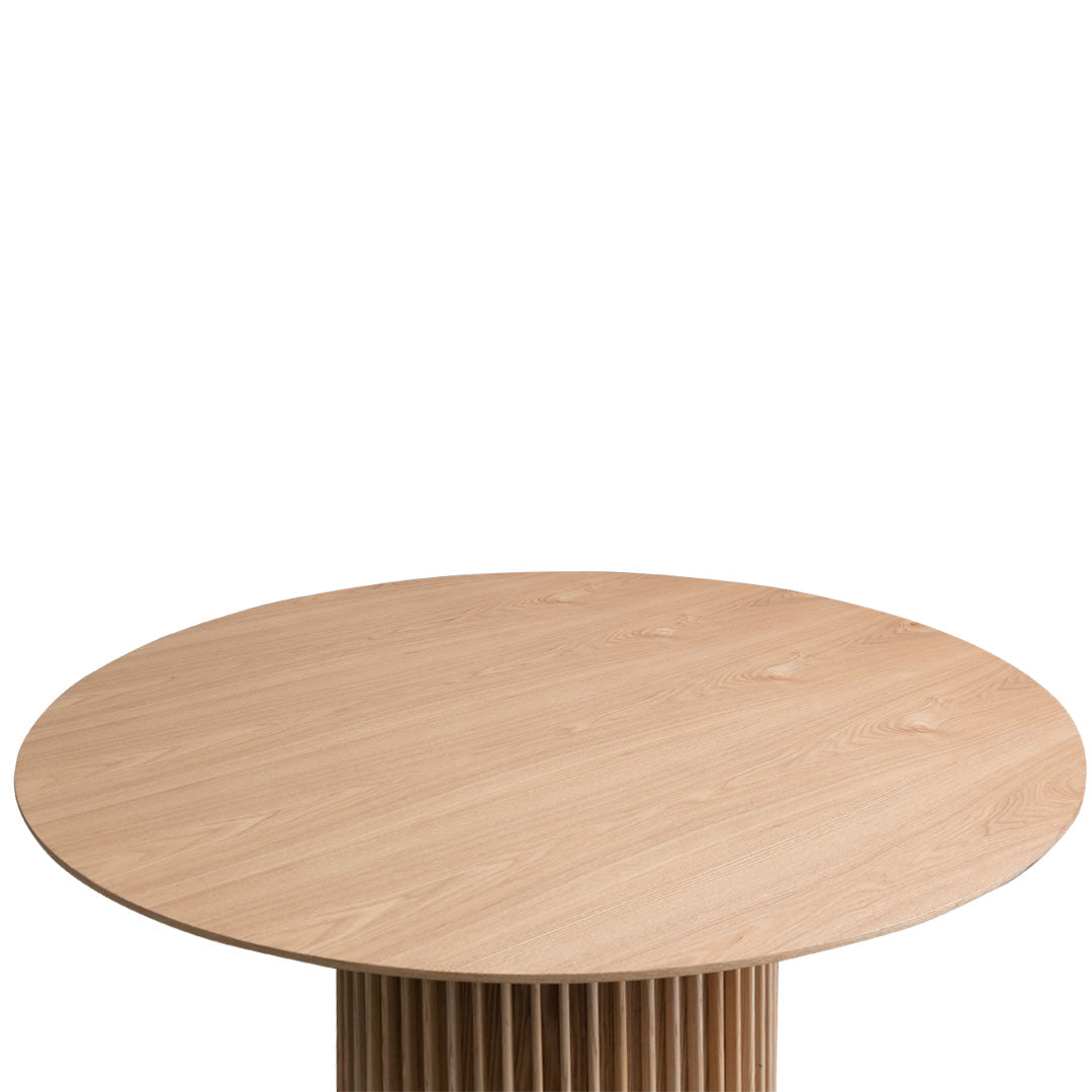 Dillon 1.2m Round Wooden Dining Table - Natural