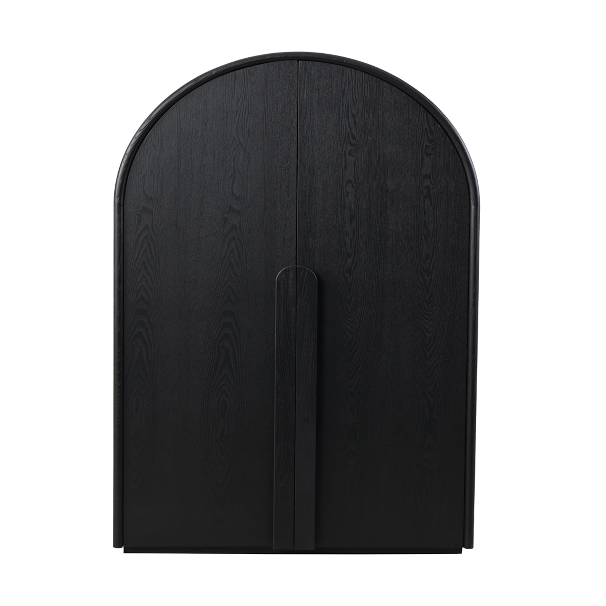 Alora 150cm Ash Curve Cabinet - Full Black