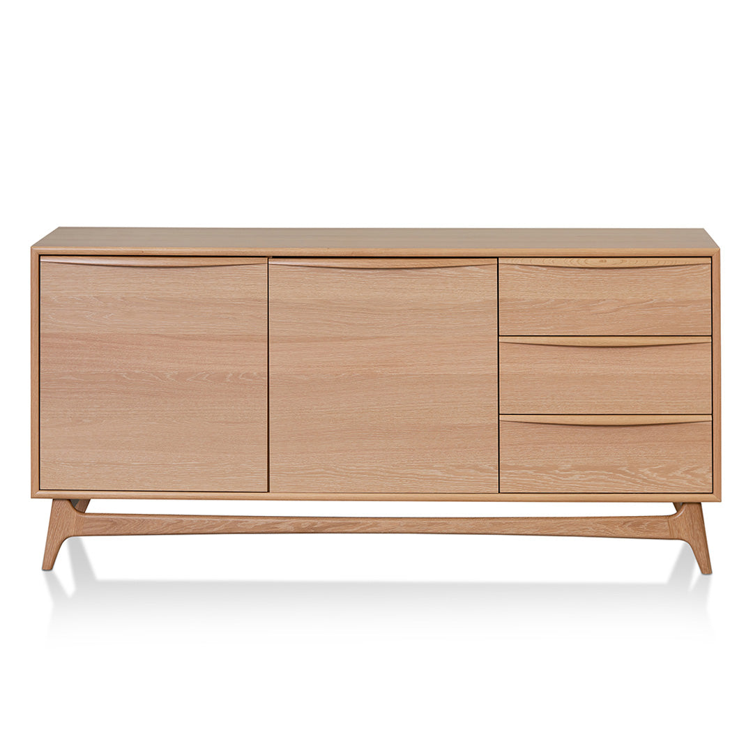 Brendon 1.6m Sideboard Unit with Drawers - Natural Oak