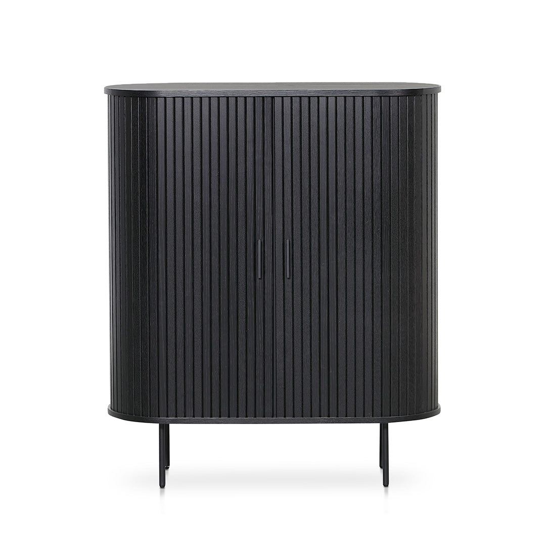 Dania 1.18 Wooden Storage Cabinet - Full Black