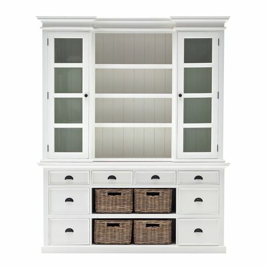 Halifax Classic Hampton Library Hutch with Basket Set