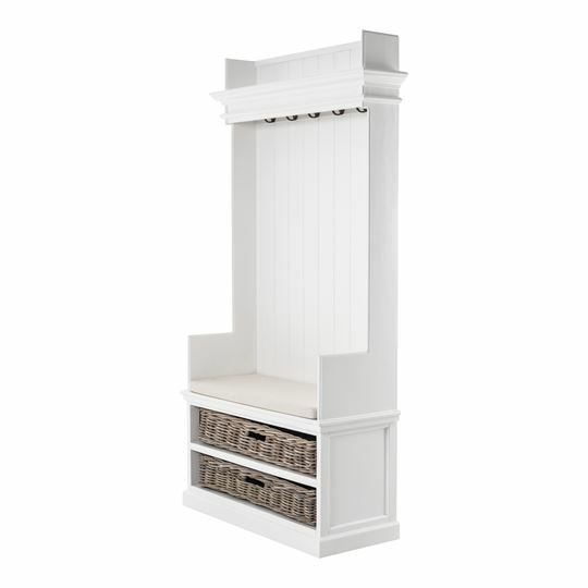 Halifax Hampton Entryway Coat Rack & Bench Unit