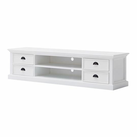 Halifax Hampton Style Large Entertainment Unit, with 4 Drawers