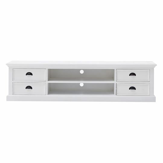 Halifax Hampton Style Large Entertainment Unit, with 4 Drawers